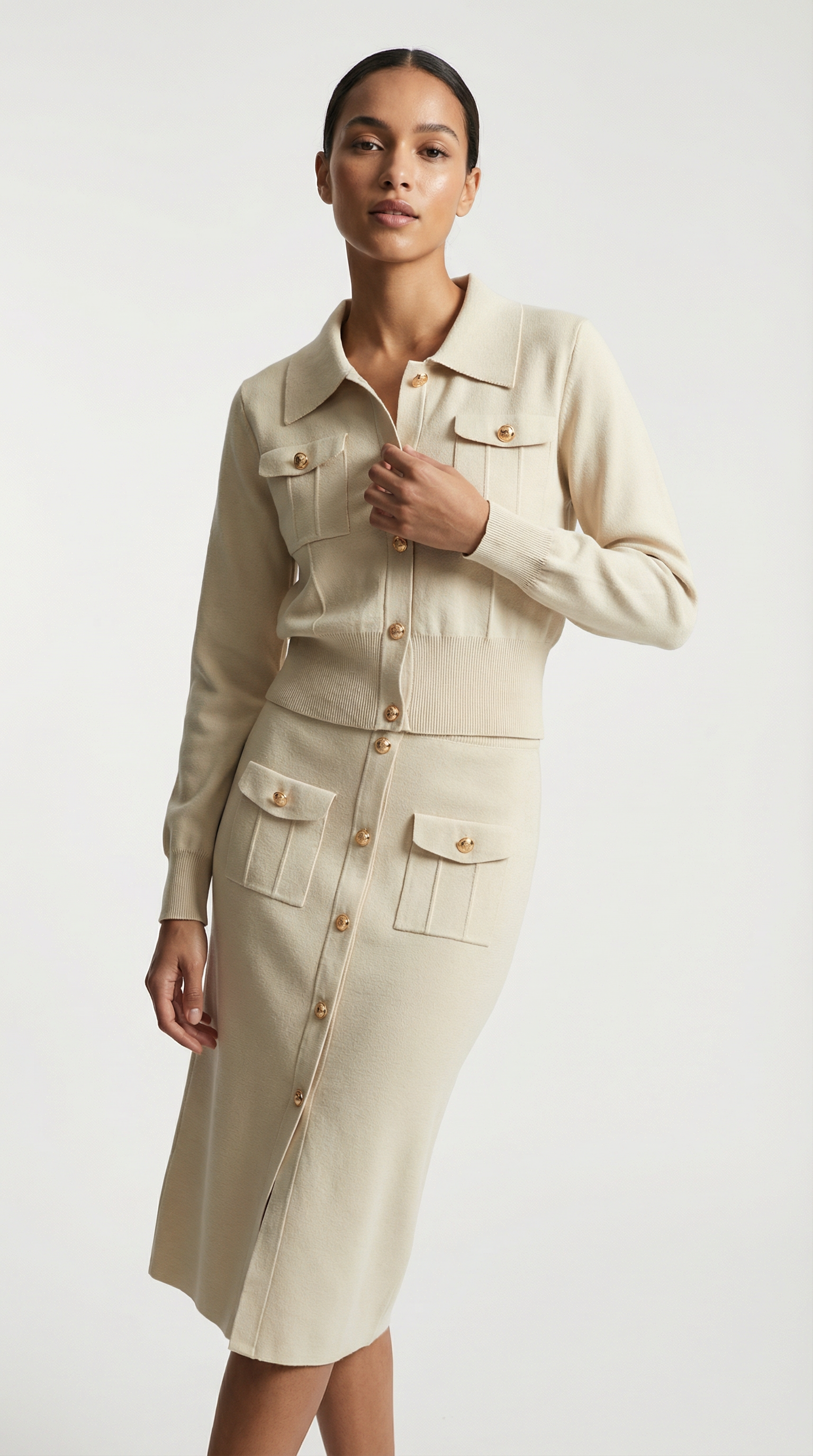 Amara Strick Blazer Rock Set