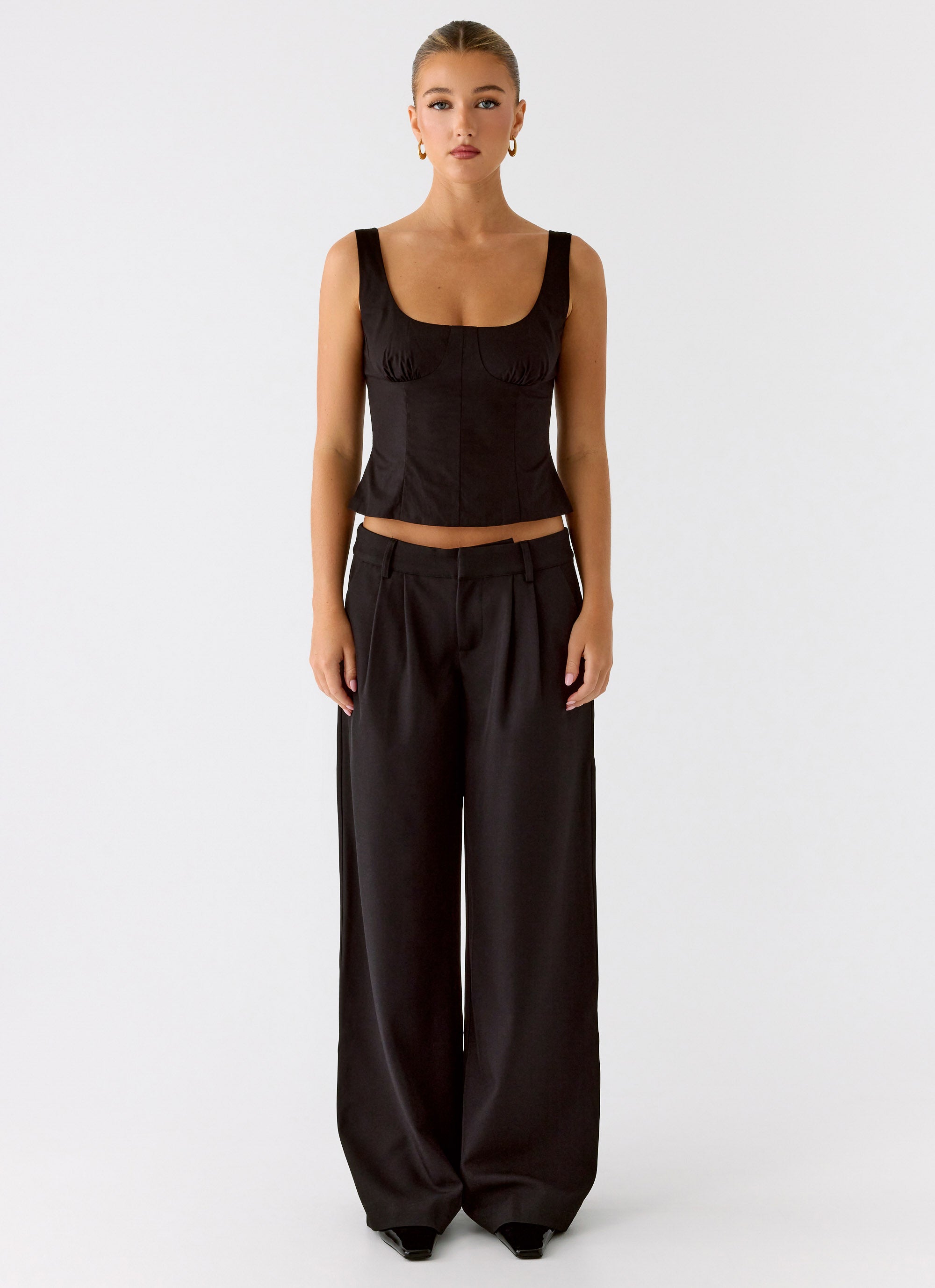 Samuel Low Rise Baggy Pants - Black